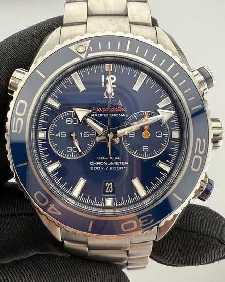 2020 Omega Seamaster Planet Ocean 600M 45.5MM Blue Dial Titanium Bracelet (232.90.46.51.03.001)