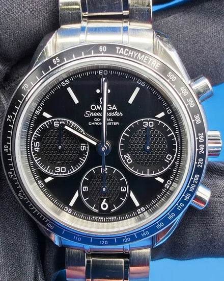 No Reserve - 2021 Omega Speedmaster Racing 40MM Black Dial Steel Bracelet (326.30.40.50.01.001)