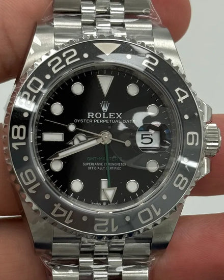 2025 Rolex GMT-Master II "Bruce Wayne" 40MM Black Dial Jubilee Bracelet (126710GRNR)