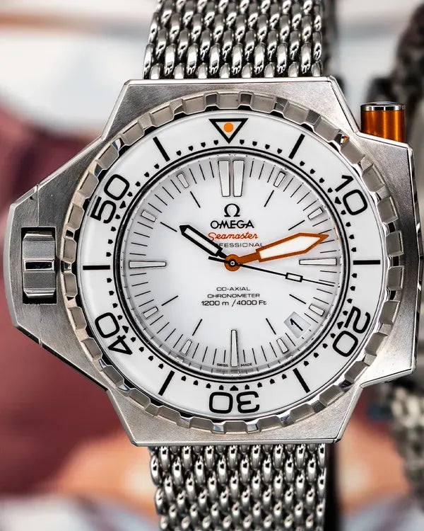 2025 Omega Seamaster Ploprof 1200M 55MM White Dial Steel Bracelet (224.30.55.21.04.001)