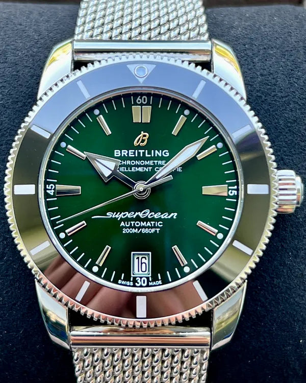 Breitling Superocean Heritage II 42MM Green Dial Steel Bracelet (AB2010121L1A1)