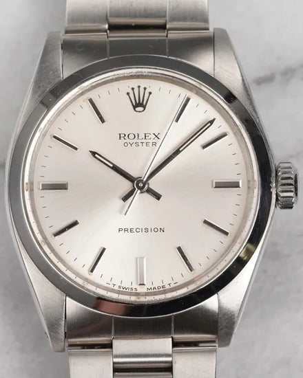 Rolex Oyster Precision 34MM Silver Dial Oyster Bracelet (6426)