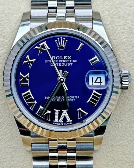 2022 Rolex Datejust 31MM Blue Dial Super Jubilee Bracelet (278274)
