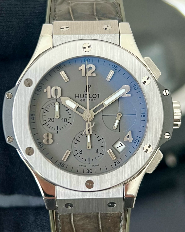 2011 Hublot Big Bang 41MM Earl Grey Dial Leather Strap (342.ST.5010.LR)
