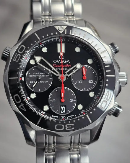 2015 Omega Seamaster Diver 300M 41.5MM Black Dial Steel Bracelet (212.30.42.50.01.001)