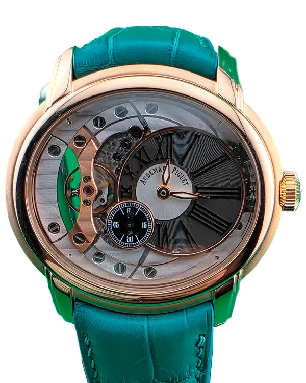 2013 Audemars Piguet Millenary 4101 47MM Skeleton Dial Aftermarket Leather Strap (15350OR.OO.D093CR.01)