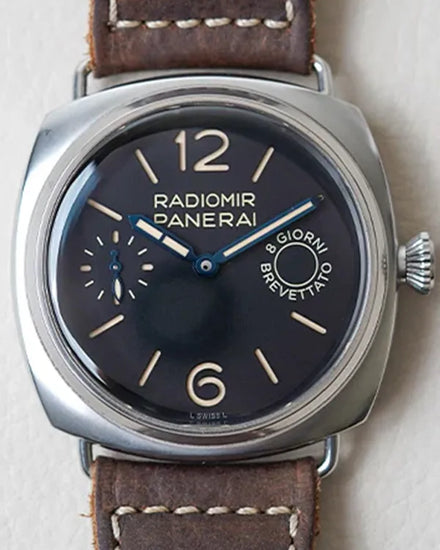 2021 Panerai Radiomir 8 Days 45MM Black Dial Leather Strap (PAM00992)