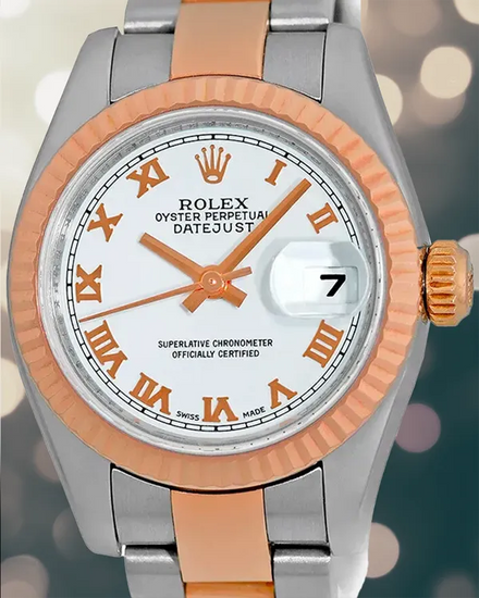 Rolex Lady-Datejust 26MM White Dial Two-Tone Oyster Bracelet (179171)