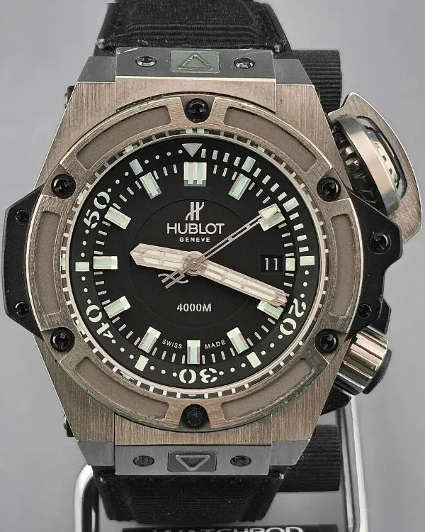 2011 Hublot King Power L.E. 48MM Black Dial Textile Strap (731.NX.1190.RX)