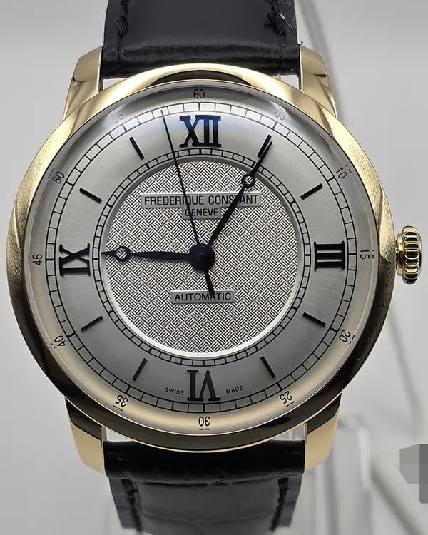 Frederique Constant Classics Premiere 38.5MM Silver Dial Leather Strap (FC-301S3B5)