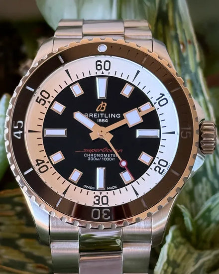 Breitling Superocean 42MM Black Dial Steel Bracelet (A17375211B1A1)