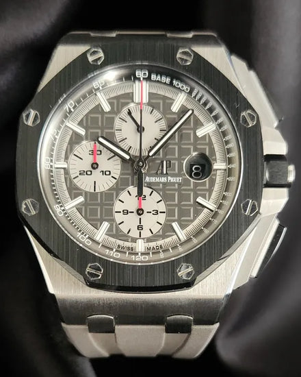 2018 Audemars Piguet Royal Oak Offshore 44MM Grey Dial Rubber Strap (26400IO.OO.A004CA.01)