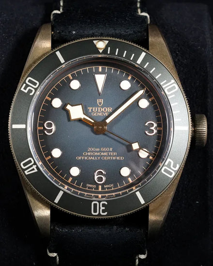 Tudor Black Bay 43MM Grey Dial Leather Strap (79250BA)