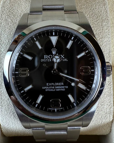 Rolex Explorer 39MM Black Dial Oyster Bracelet (214270)