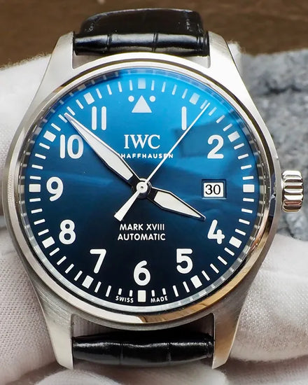 IWC Schaffhausen Pilot Mark XVIII "Le Petit Prince" 40MM Blue Dial Leather Strap (IW327004)