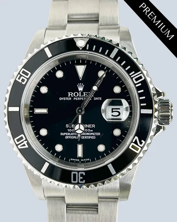 2006 Rolex Submariner Date 40MM Black Dial Oyster Bracelet (16610)