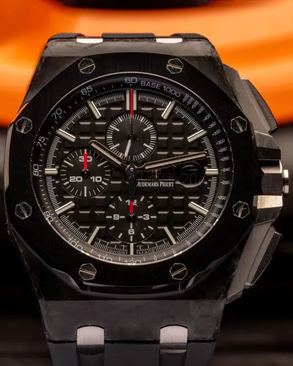 Audemars Piguet Royal Oak Offshore Chronograph 44MM Black Dial Rubber Strap (26400AU.OO.A002CA.01)
