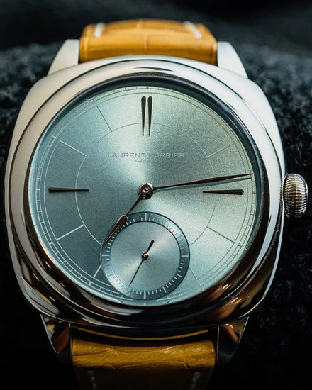 Laurent Ferrier Square Micro-Rotor 41MM Ice Blue Dial Leather Strap (LCF013.AC.CG7)