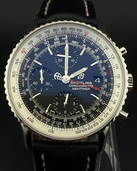 Breitling Navitimer Heritage 41MM Black Dial Leather Strap (A13324121B1X1)