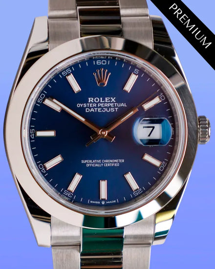 2025 Rolex Datejust 41MM Blue Dial Oyster Bracelet (126300)
