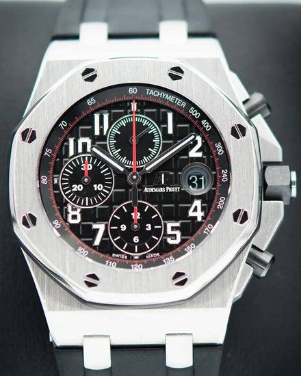 2020 Audemars Piguet Royal Oak Offshore "Vampire" 42MM Black Dial Rubber Strap (26470ST.OO.A101CR.01)