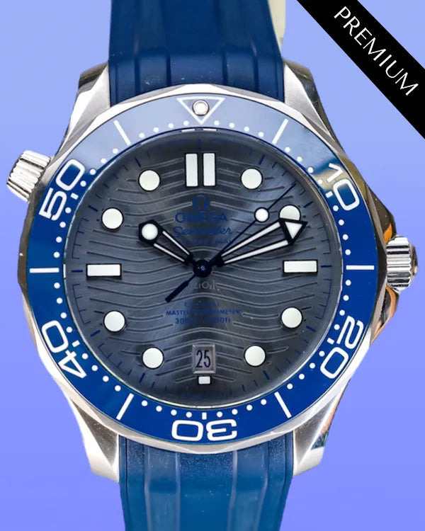 2022 Omega Seamaster Diver 300M 42MM Grey Dial Rubber Strap (210.30.42.20.06.001)