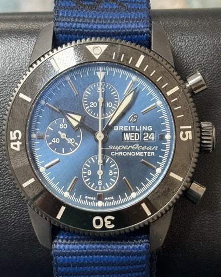 Breitling Superocean Heritage "Outerknown" 44MM Blue Dial Textile Strap (M13313)