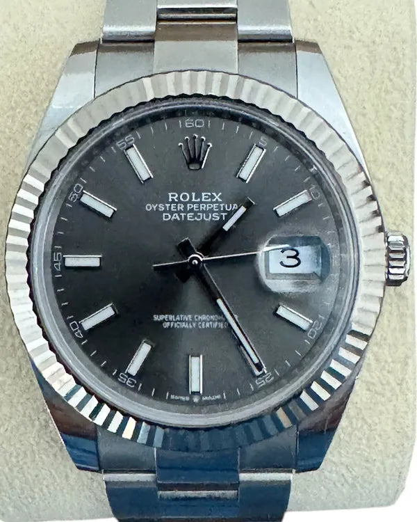 2024 Rolex Datejust 41MM Slate Dial Oyster Bracelet (126334)
