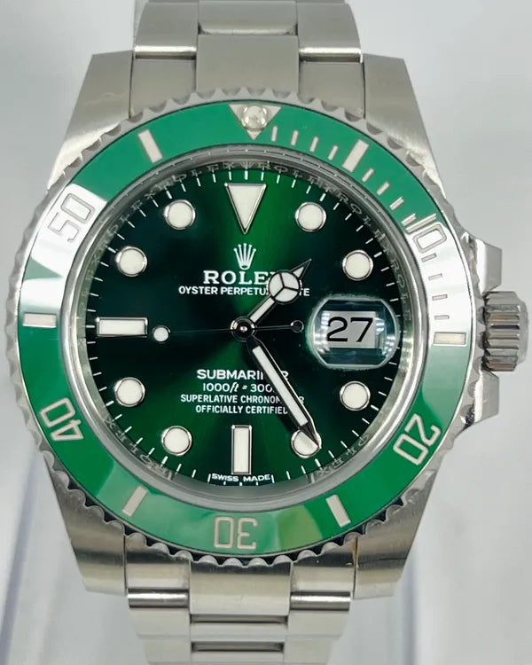 2019 Rolex Submariner Date "Hulk" 40MM Green Dial Oyster Bracelet (116610LV)