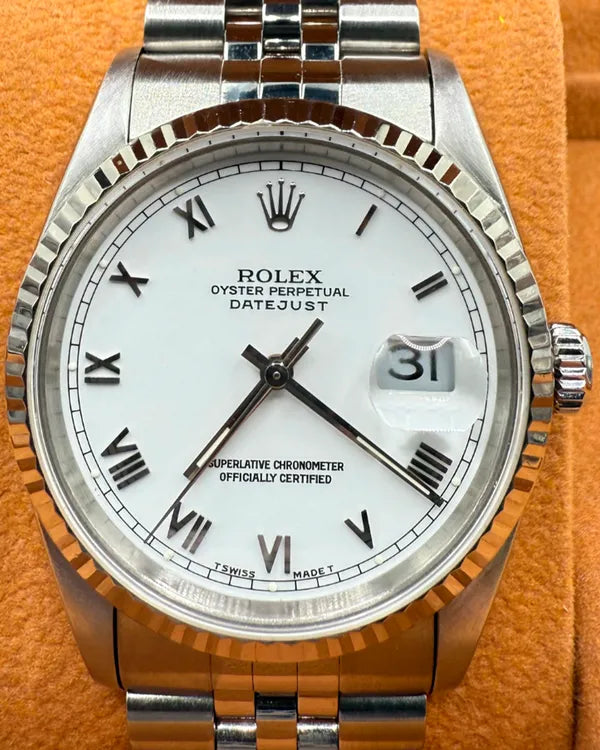 Rolex Datejust 36MM White Dial Jubilee Bracelet (16234)