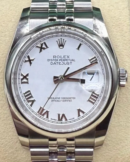 2019 Rolex Datejust 36MM White Dial Super Jubilee Bracelet (116200)
