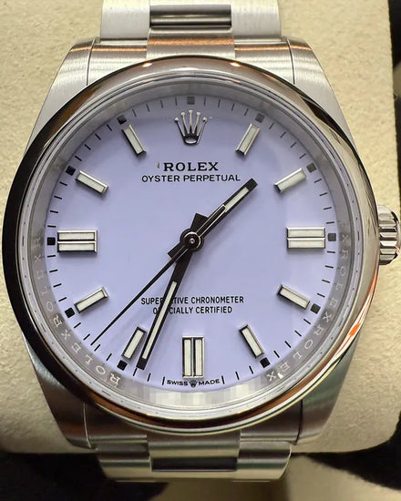 2025 Rolex Oyster Perpetual 36MM Lavender Dial Oyster Bracelet (126000)