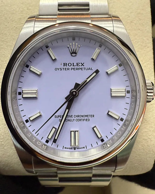 2025 Rolex Oyster Perpetual 36MM Lavender Dial Oyster Bracelet (126000)