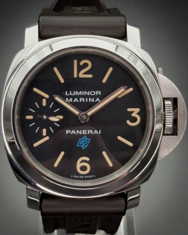 2018 Panerai Luminor Marina 44MM Black Dial Rubber Strap (PAM00631)