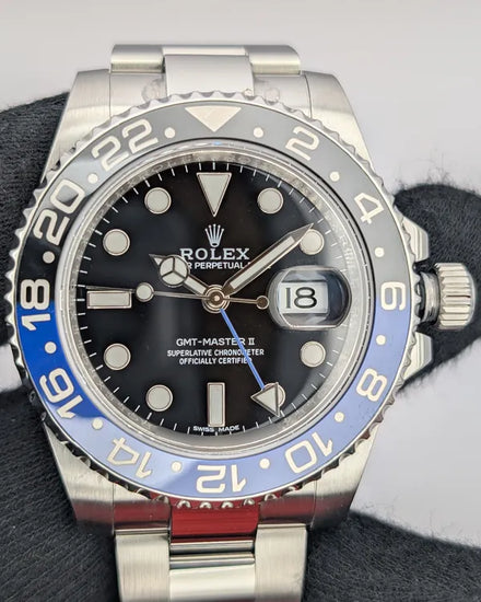 2017 Rolex GMT-Master II "Batman" 40MM Black Dial Oyster Bracelet (116710BLNR)
