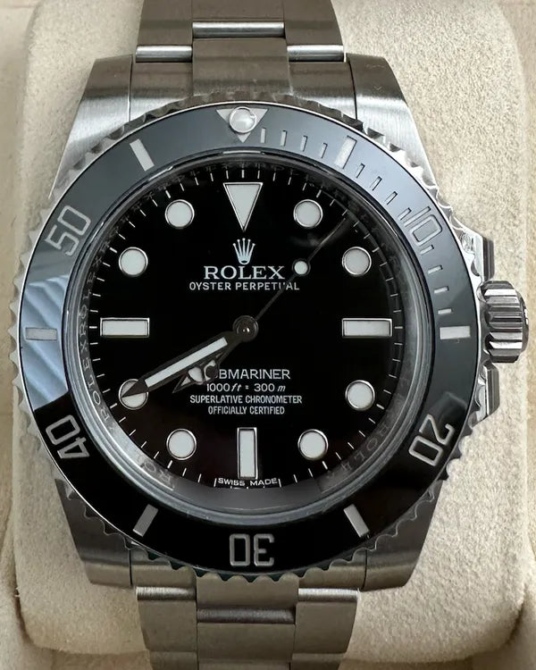 2017 Rolex Submariner No Date 40MM Black Dial Oyster Bracelet (114060)