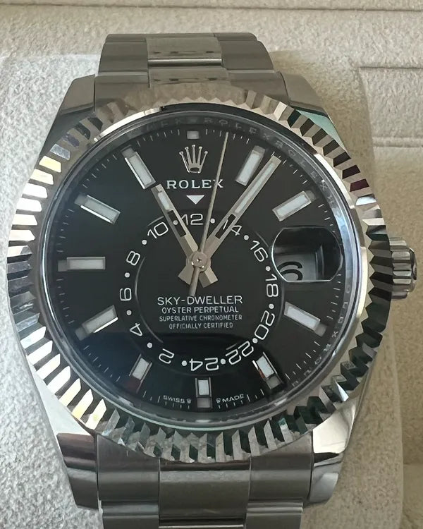 2025 Rolex Sky-Dweller 42MM Black Dial Oyster Bracelet (336934)