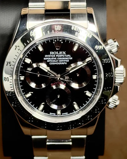 2009 Rolex Cosmograph Daytona 40MM Black Dial Oyster Bracelet (116520)
