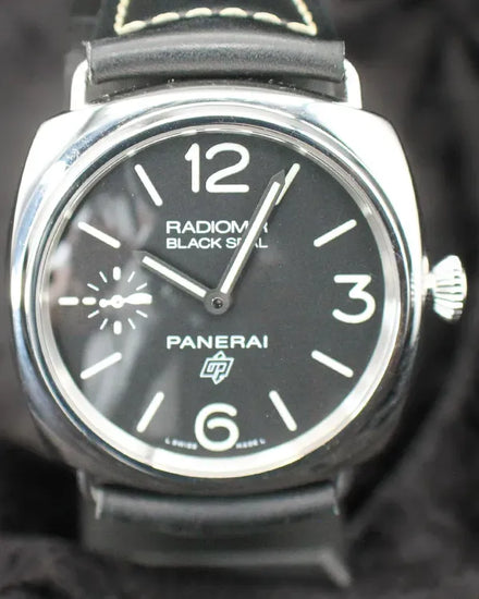 2023 Panerai Radiomir Black Seal Logo 45MM Black Dial Leather Strap (PAM00754)