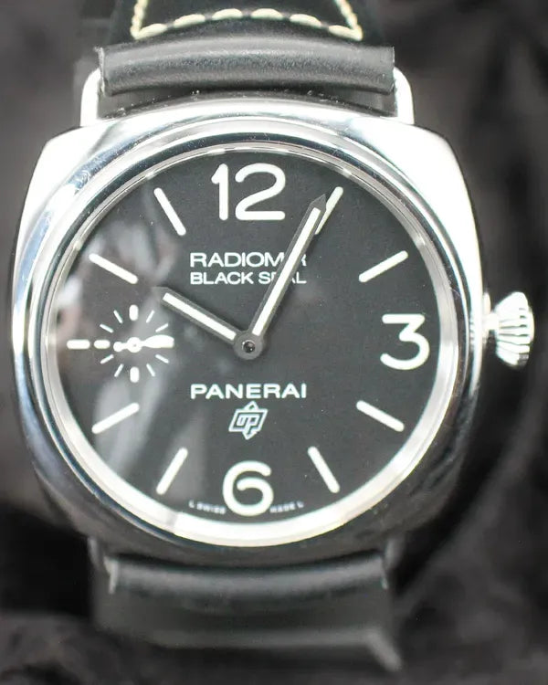 2023 Panerai Radiomir Black Seal Logo 45MM Black Dial Leather Strap (PAM00754)