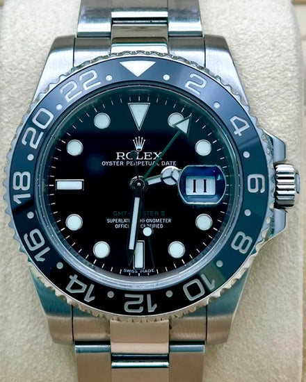 2011 Rolex GMT-Master II 40MM Black Dial Oyster Bracelet (116710LN)