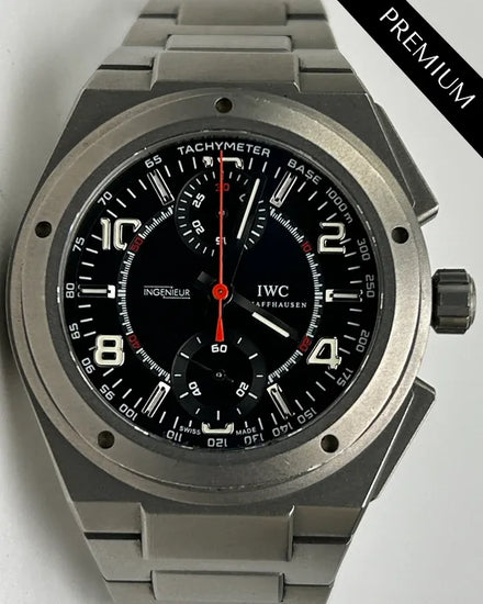 IWC Schaffhausen Ingenieur Chronograph AMG 42MM Black Dial Titanium Bracelet (IW372503)