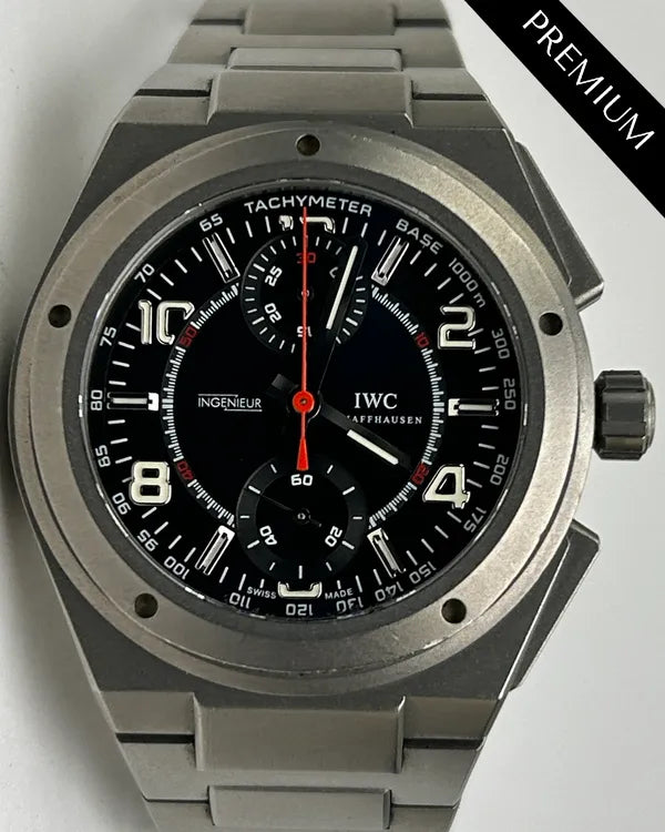 IWC Schaffhausen Ingenieur Chronograph AMG 42MM Black Dial Titanium Bracelet (IW372503)