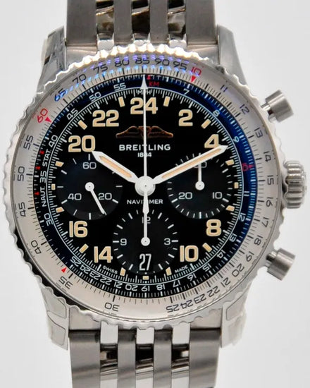 Breitling Navitimer Cosmonaute B02 L.E. 41MM Black Dial Steel Bracelet (PB02301A1B1A1)