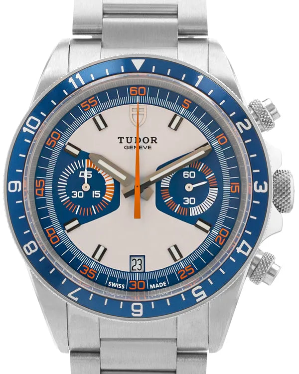 Tudor Heritage Chrono 42MM Blue Dial Steel Bracelet (70330B)