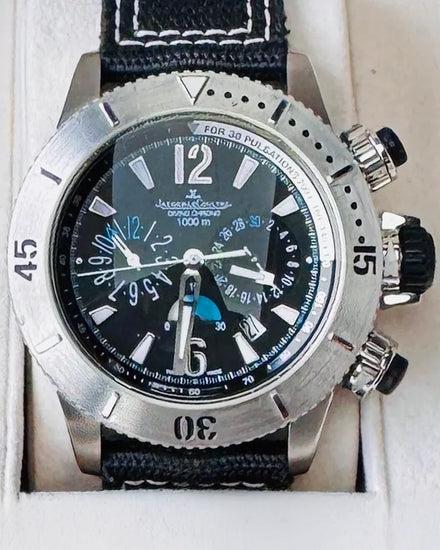 2009 Jaeger-LeCoultre Master Compressor 44MM Black Dial Textile Strap (Q186T170)
