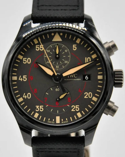 IWC Schaffhausen Pilot Top Gun Miramar 44MM Grey Dial Leather Strap (IW389002)