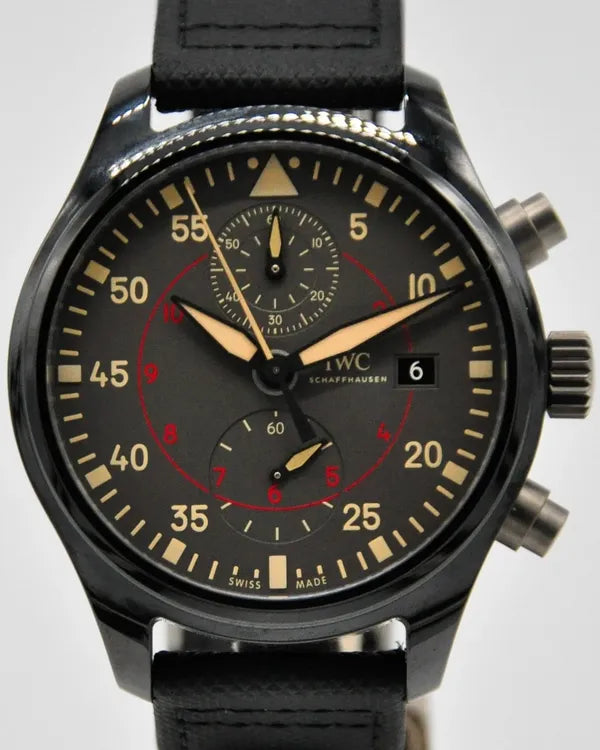 IWC Schaffhausen Pilot Top Gun Miramar 44MM Grey Dial Leather Strap (IW389002)
