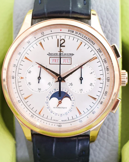 2022 Jaeger-LeCoultre Master Control Chronograph Calendar 40MM White Dial Leather Strap (Q4132520)