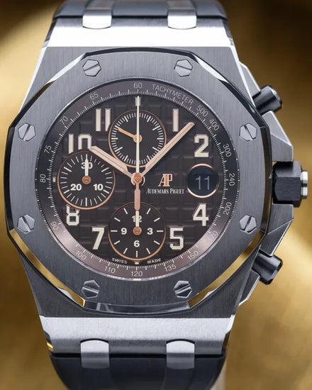 2017 Audemars Piguet Royal Oak Offshore Chronograph "Havana" 42MM Brown Dial Rubber Strap (26470ST.OO.A820CR.01)